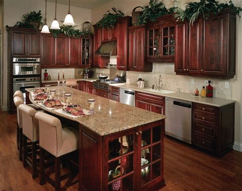 mahogany kitchen cabinets modern